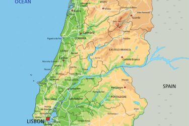Topography of Portugal