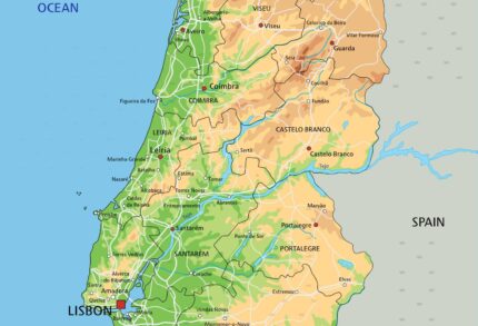 Topography of Portugal