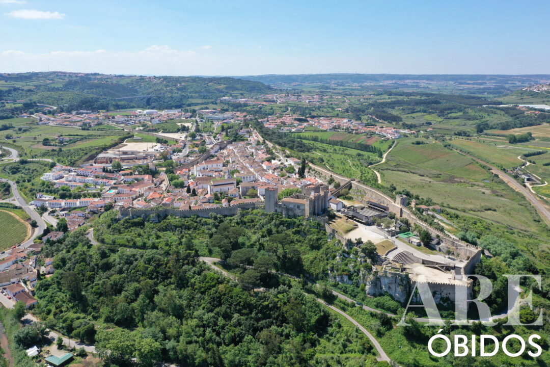 Leiria 11 Vista aérea de la Vila de Óbidos