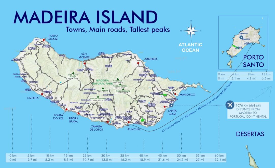 Madeira Islands Map