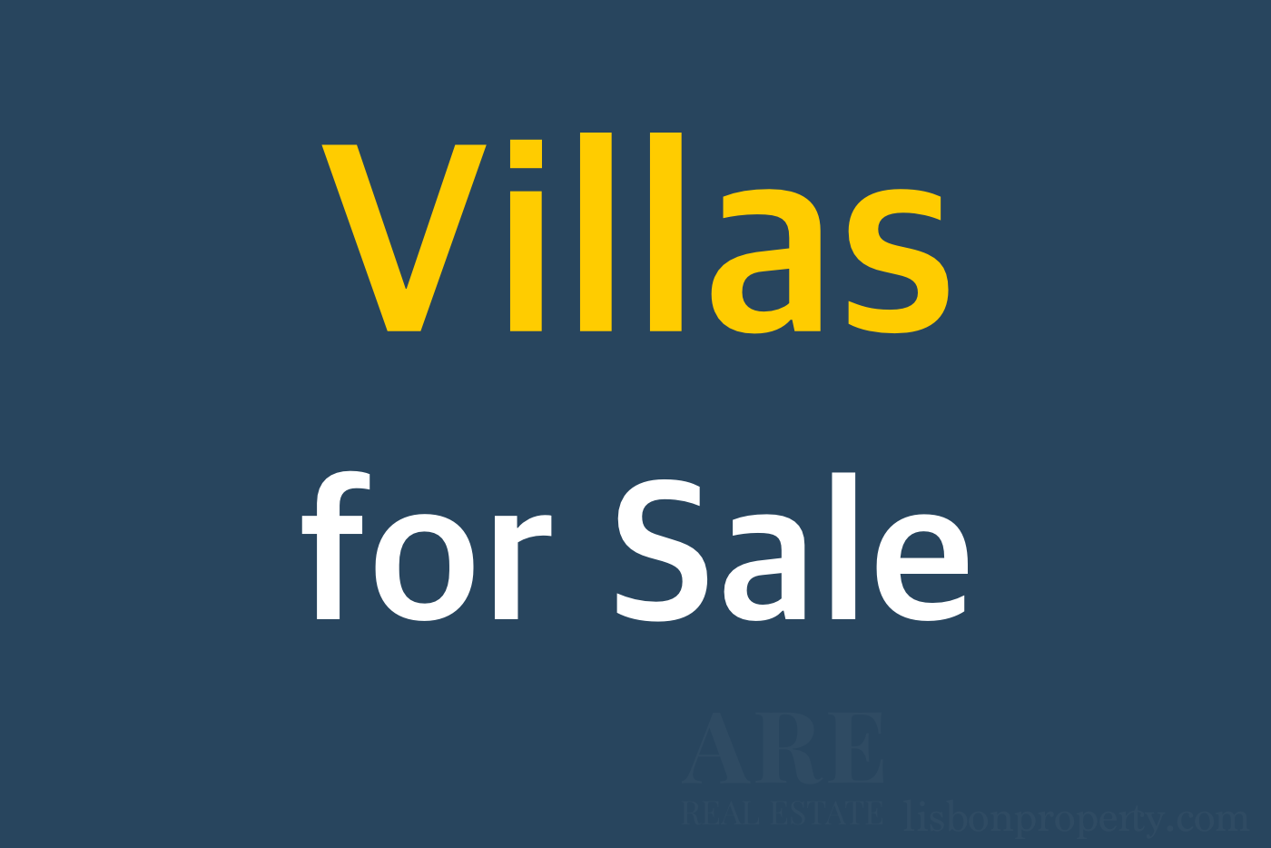 Villas for Sale in Portugal