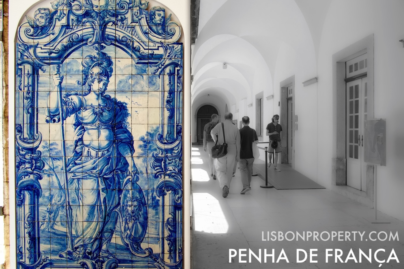 Museu Nacional do Azulejo is located in the former Convent of Madre de Deus. It has a permanent display of historic tiles that show Portugal