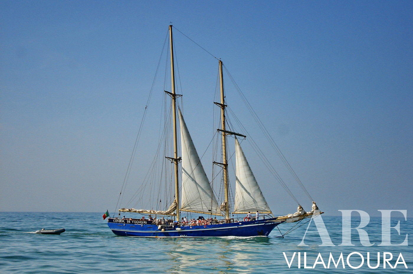 <em>Condor de Vilamoura, sailing ship best known for the tours of the coastline of the Algarve</em><br>The Condor de Vilamoura is a distinct and iconic sight in Vilamoura