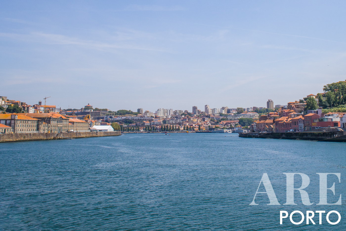 Miragaia neighborhood on the left of the image