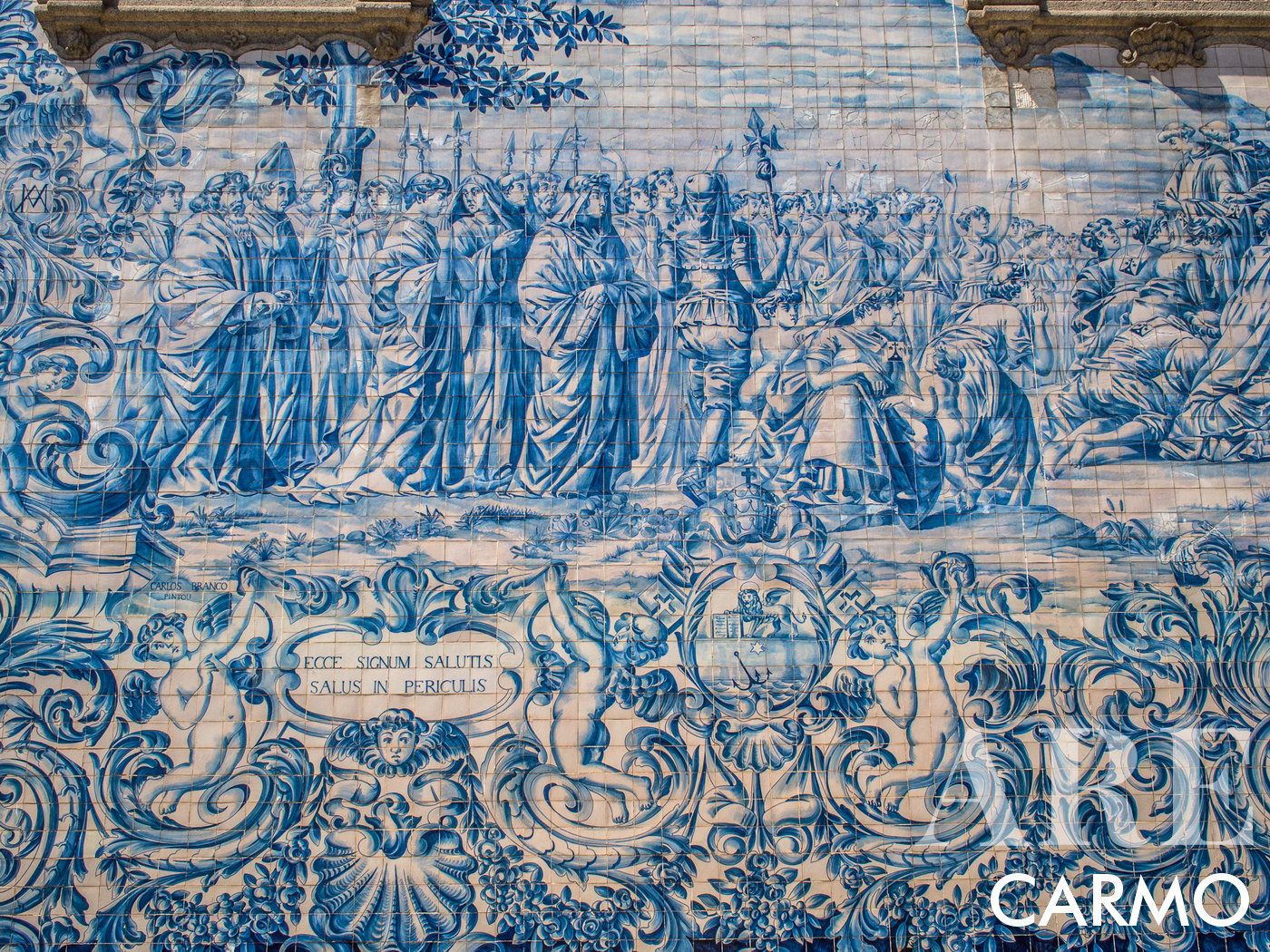 Tile panel of the Carmo church